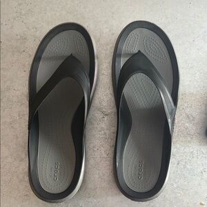 CROCS Black and Gray Sandals